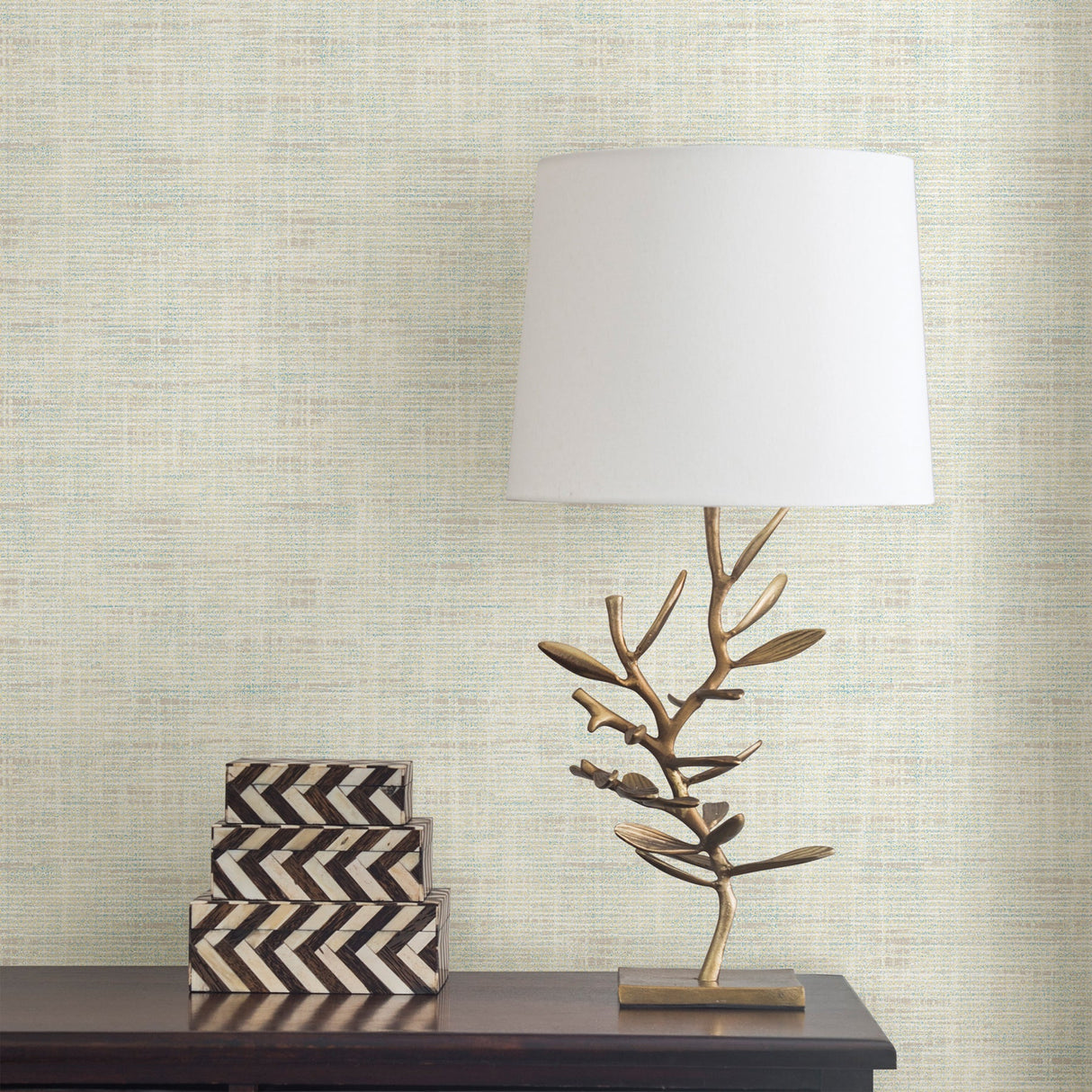 Advantage 2810-IH20031 Leah Light Brown Texture Wallpaper