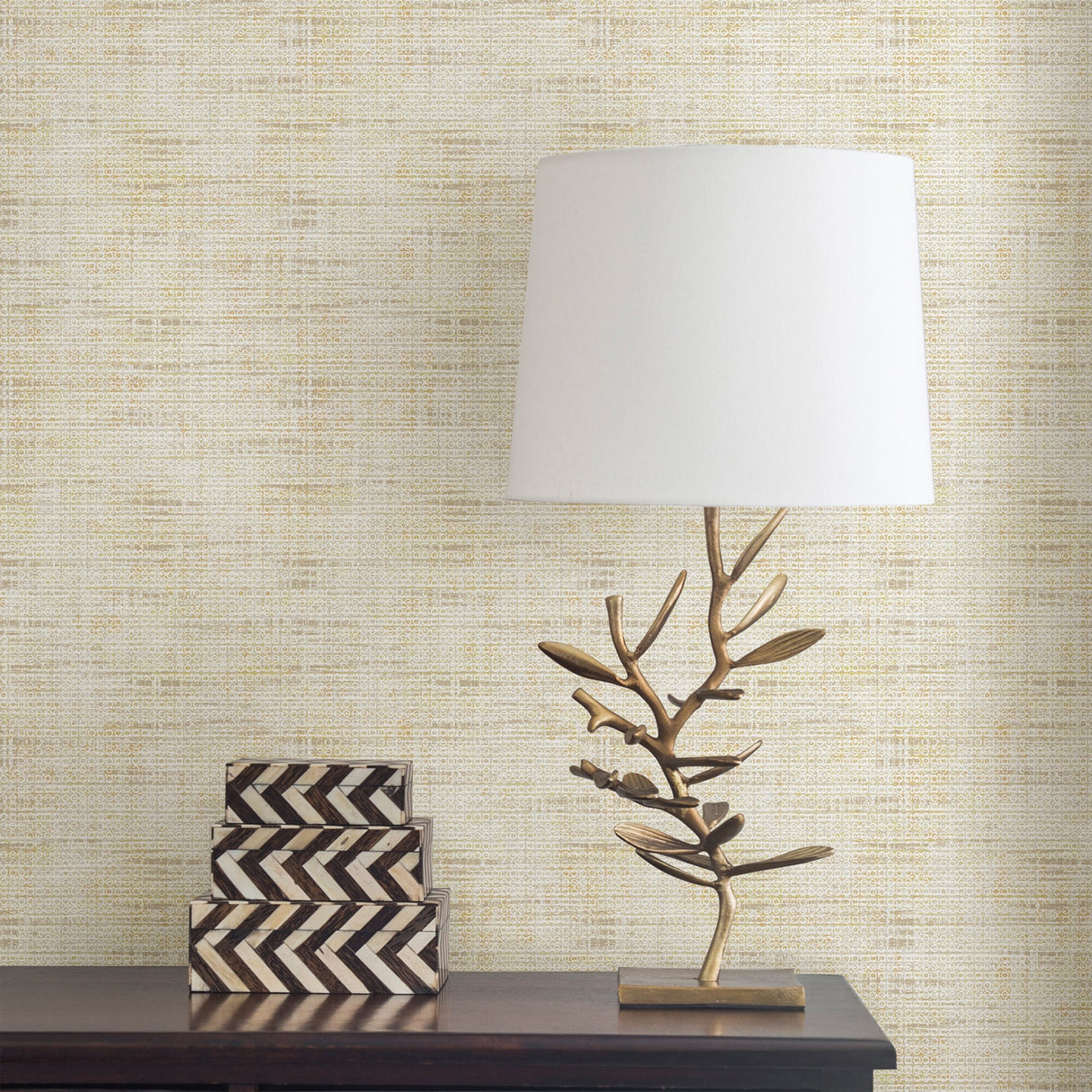 Advantage 2810-IH20034 Leah Chestnut Texture Wallpaper