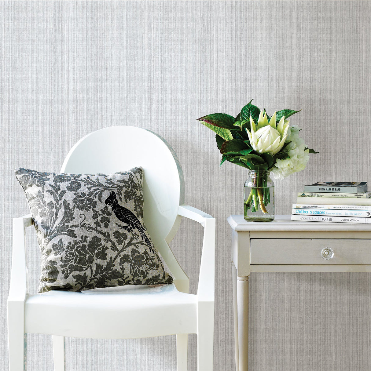 Advantage 2810-SH01006 Audrey Light Blue Texture Wallpaper