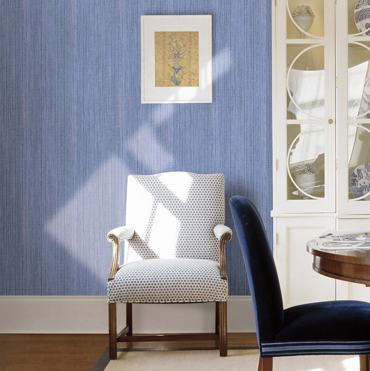 Advantage 2810-SH01008 Audrey Navy Texture Wallpaper