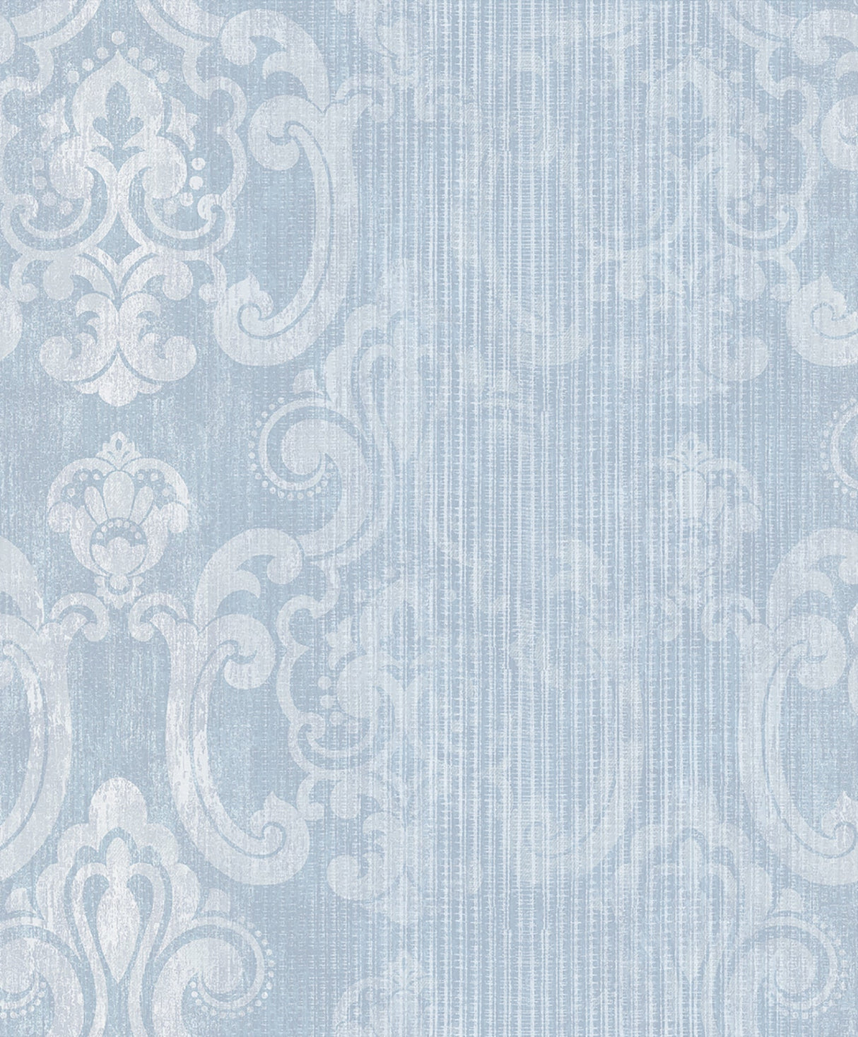Advantage 2810-SH01045 Ariana Seafoam Striped Damask Wallpaper