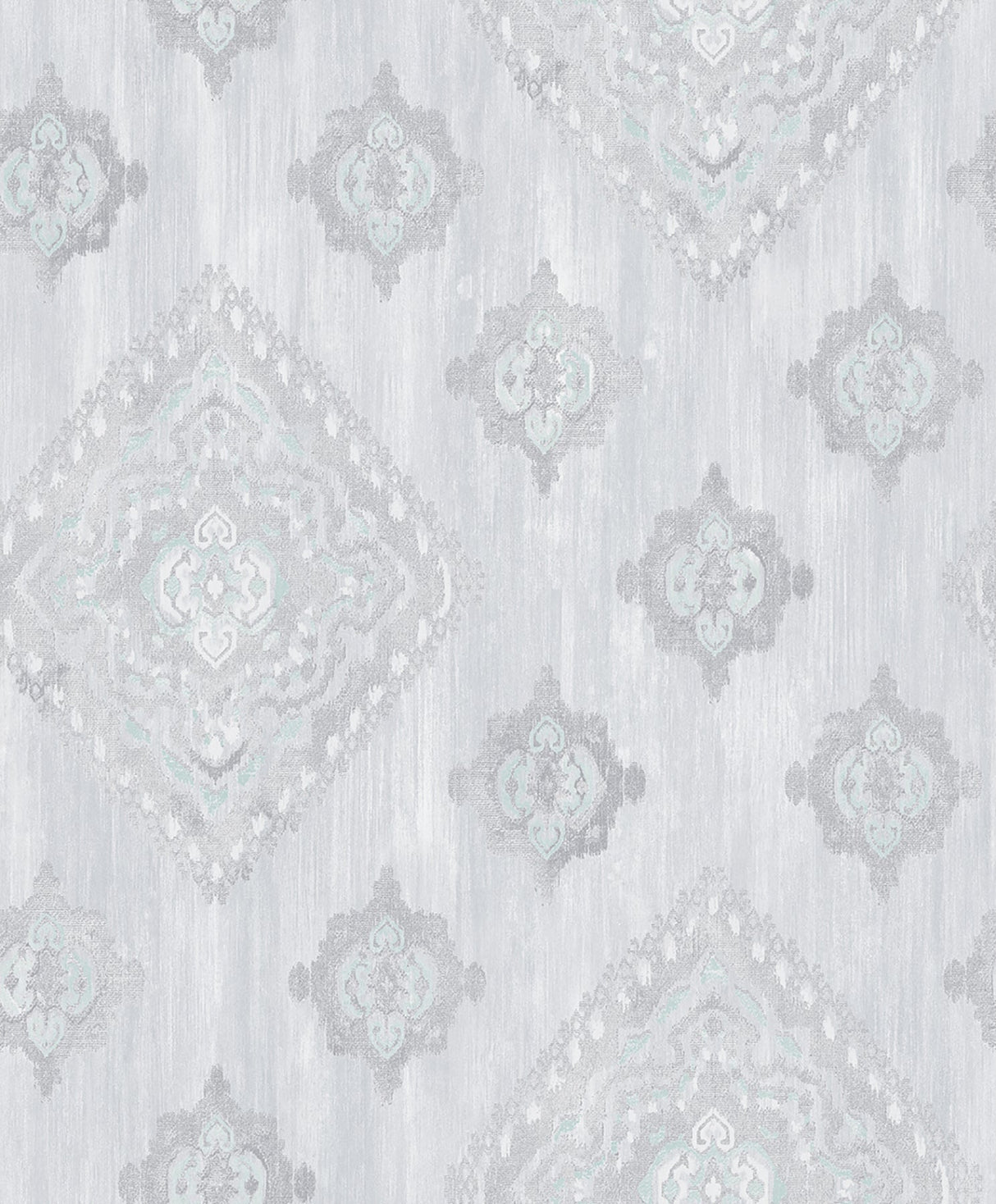 Advantage 2810-SH01074 Leana Aqua Medallion Wallpaper