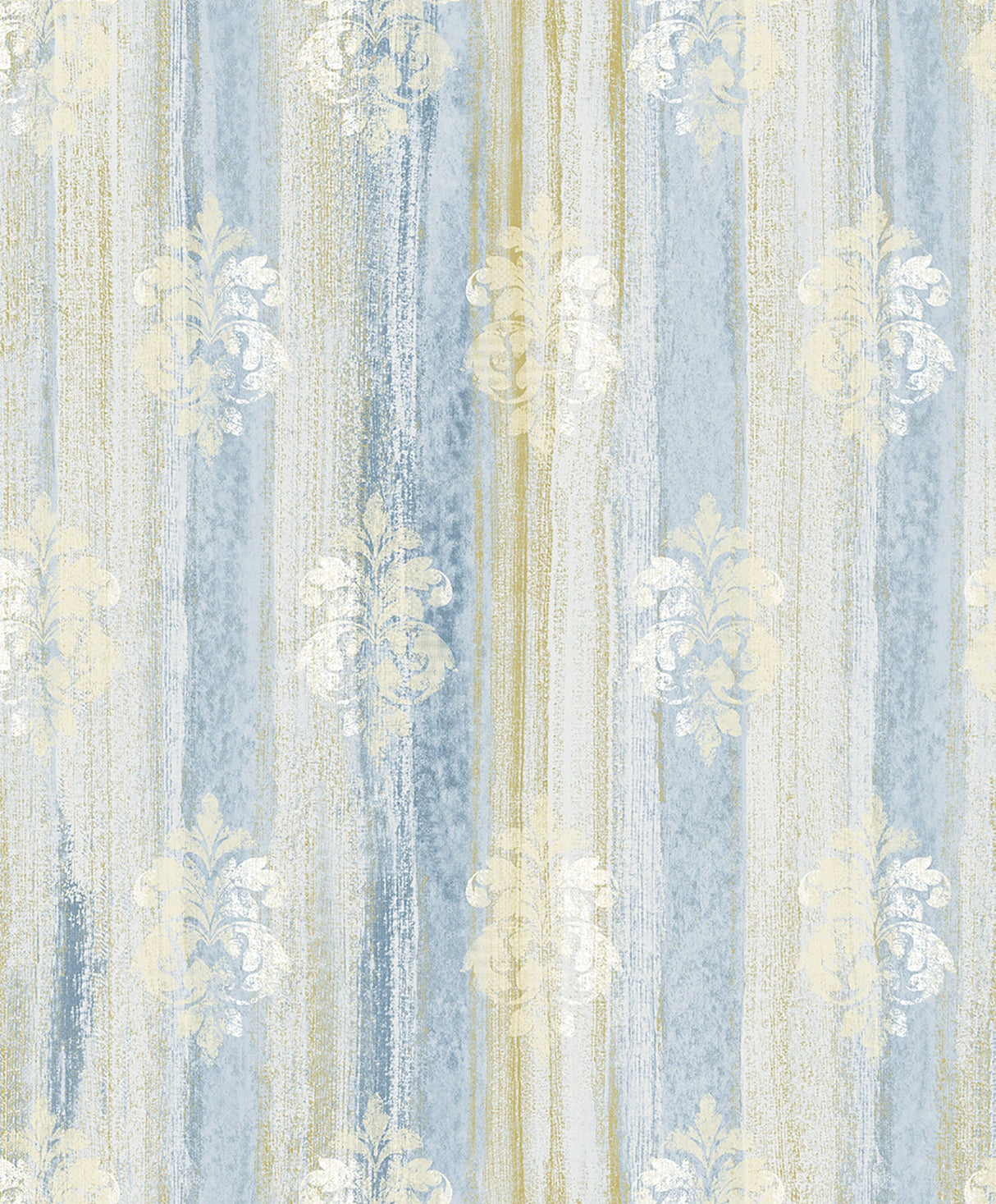Advantage 2810-SH01126 Alison Blue Damask Motif Wallpaper