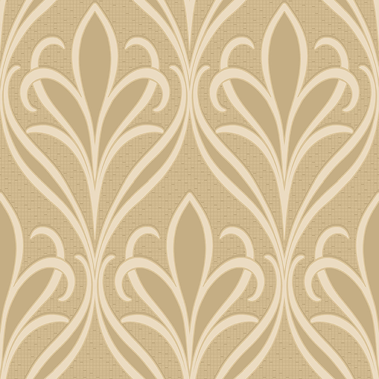 Advantage 2810-XSS0505 Vivian Khaki Nouveau Damask Wallpaper