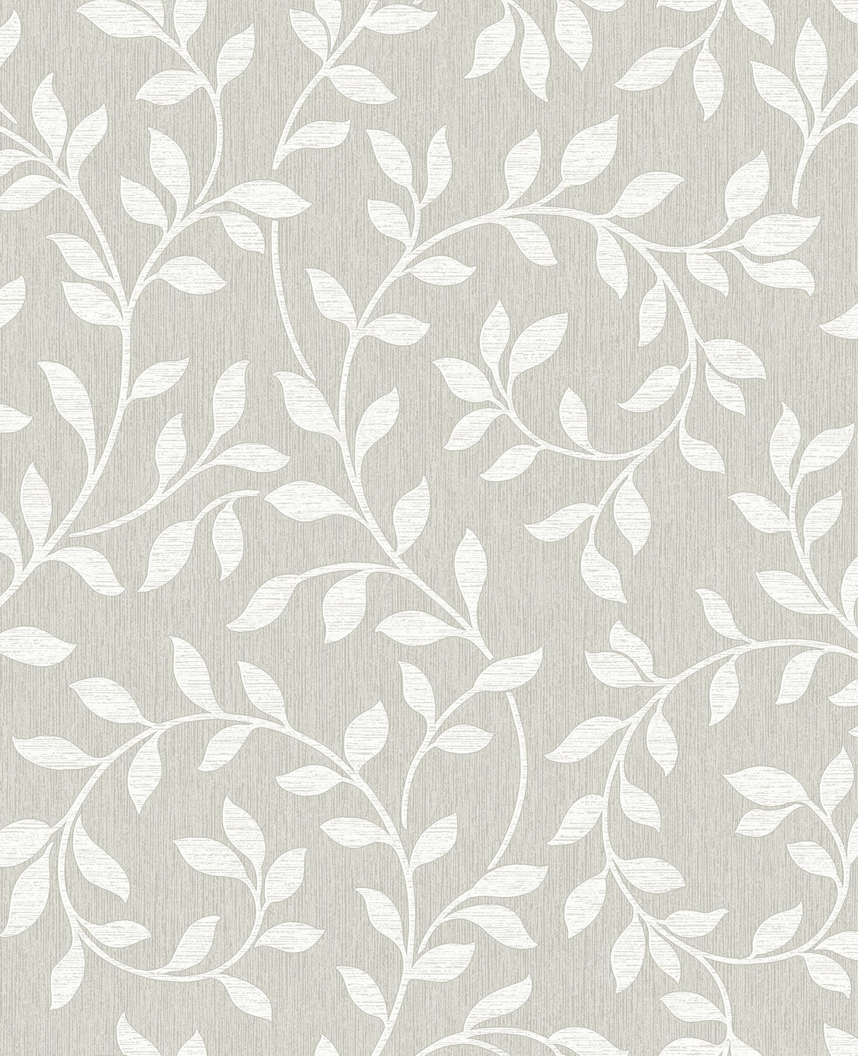 Advantage 2811-87725 Torrey Light Grey Leaf Trail Wallpaper