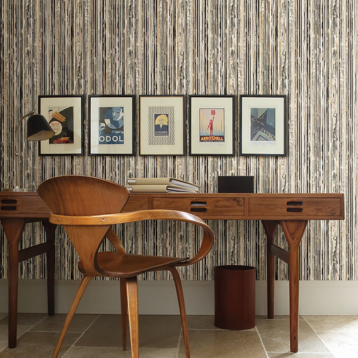 Advantage 2811-BLW20407 Taylor Beige Stripe Wallpaper