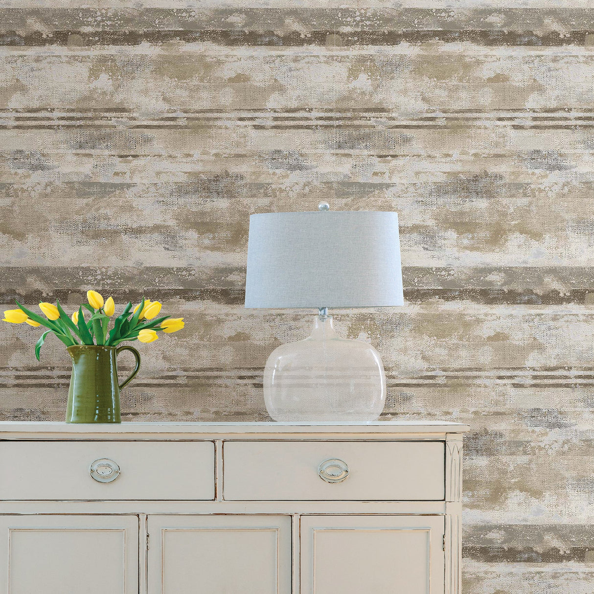 Advantage 2811-JY10905 Abigal Beige Stripe Wallpaper