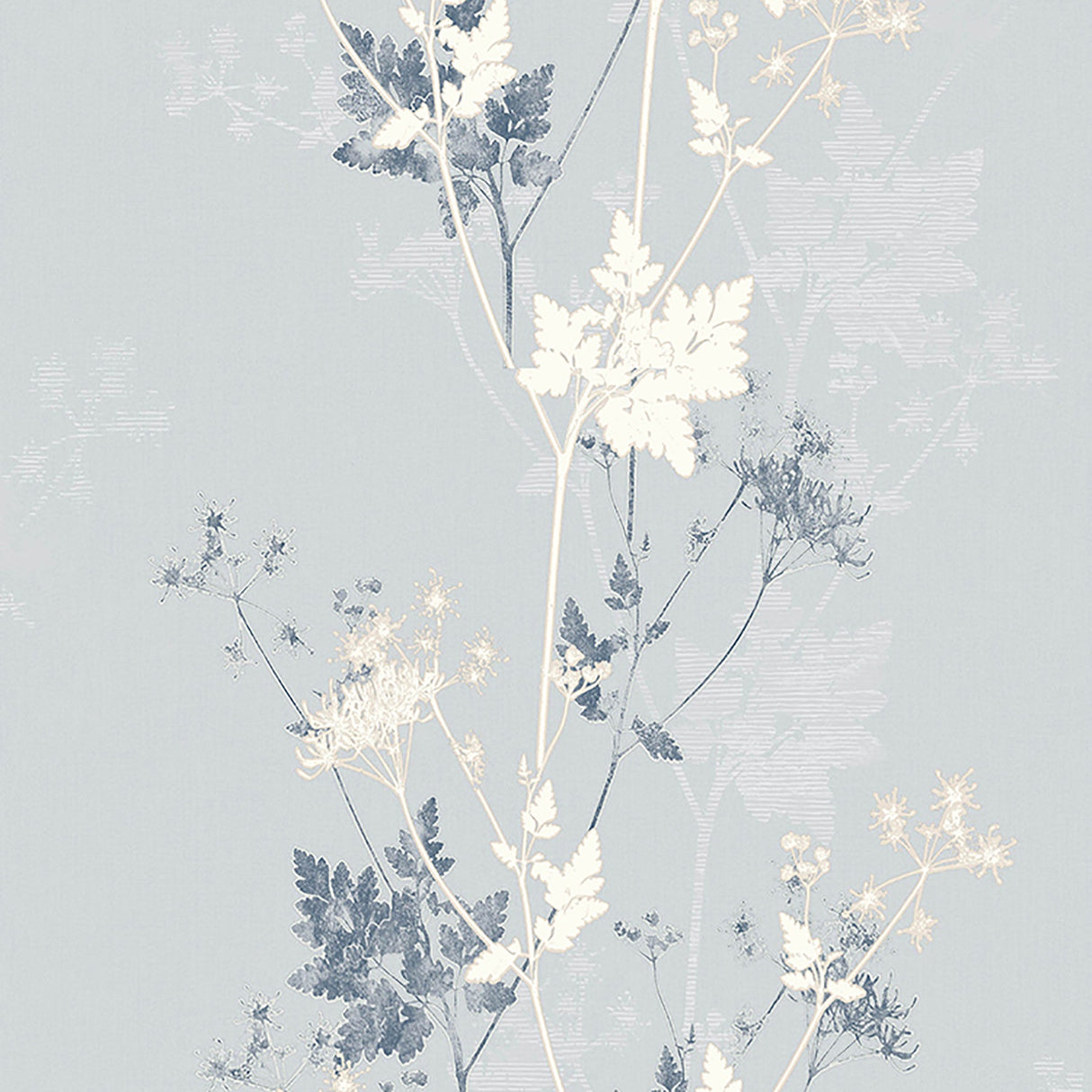 Advantage 2811-JY11303 Tara Silver Sprig Wallpaper