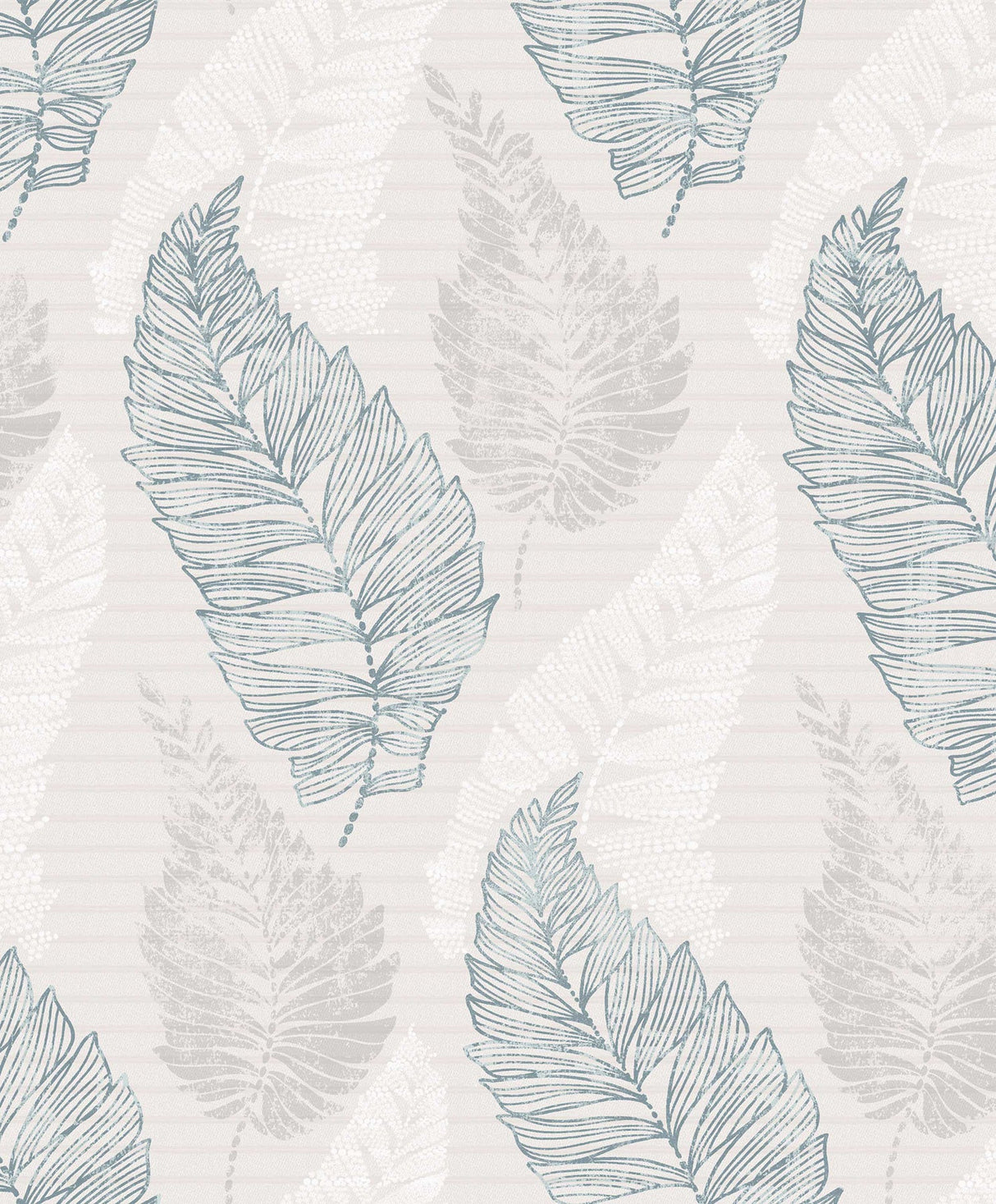 Advantage 2811-JY11402 Rosemary Light Grey Leaf Wallpaper