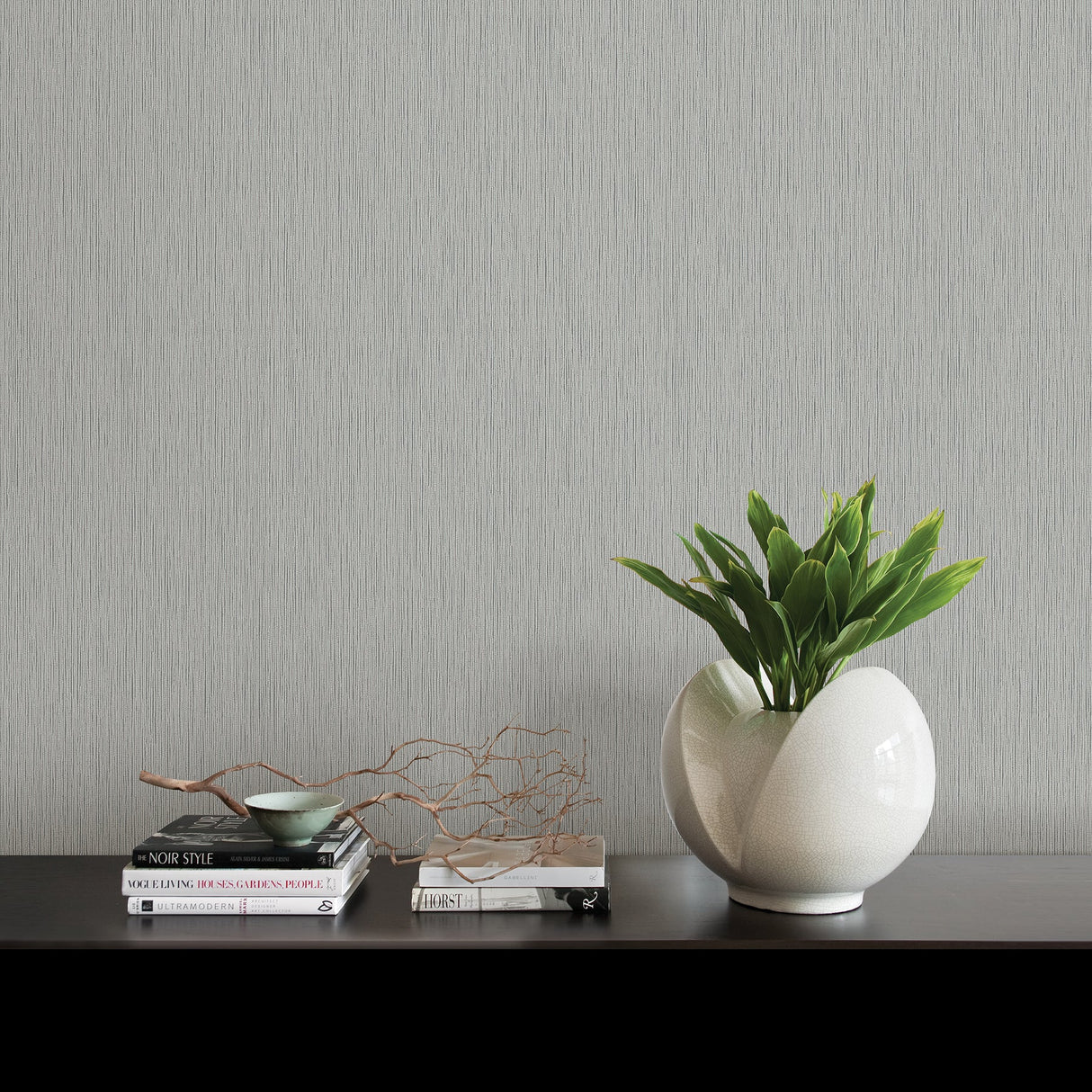 Advantage 2812-IH20105 Hayley Grey Stria Wallpaper