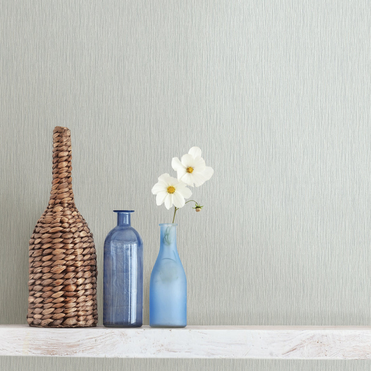 Advantage 2812-IH20108 Hayley Light Blue Stria Wallpaper