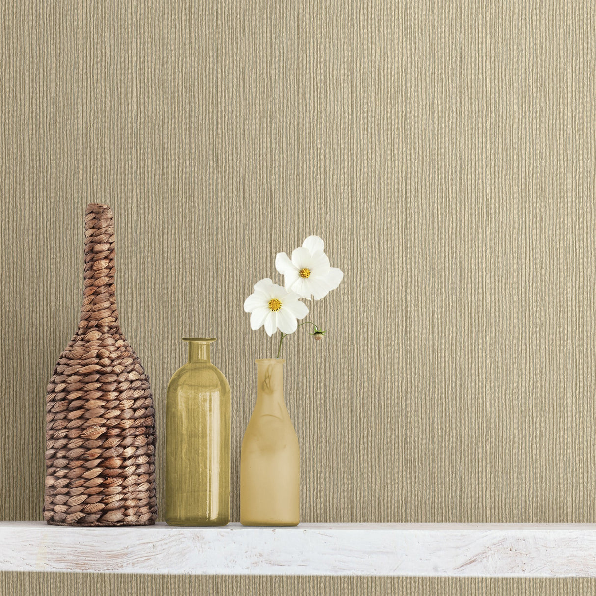 Advantage 2812-IH20118 Hayley Butter Stria Wallpaper
