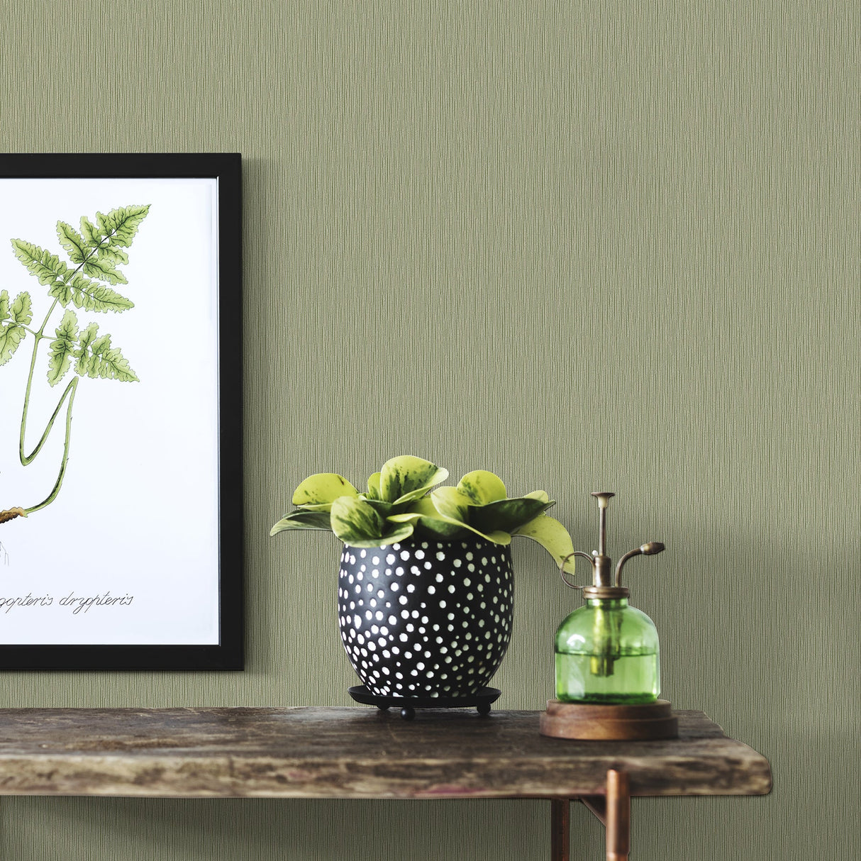 Advantage 2812-IH20121 Hayley Olive Stria Wallpaper