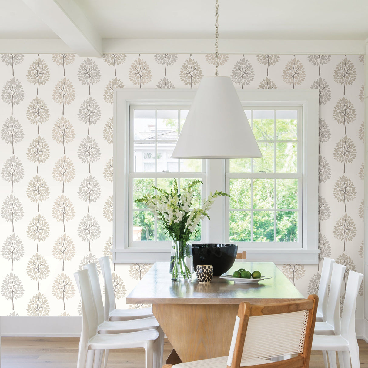 Advantage 2813-24967 Tsai Grey Tree Wallpaper