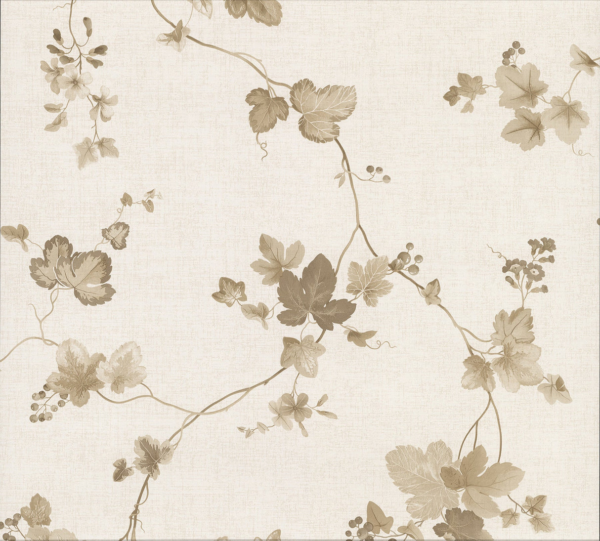 Advantage 2813-24983 Symon Light Brown Leaf Trail Wallpaper