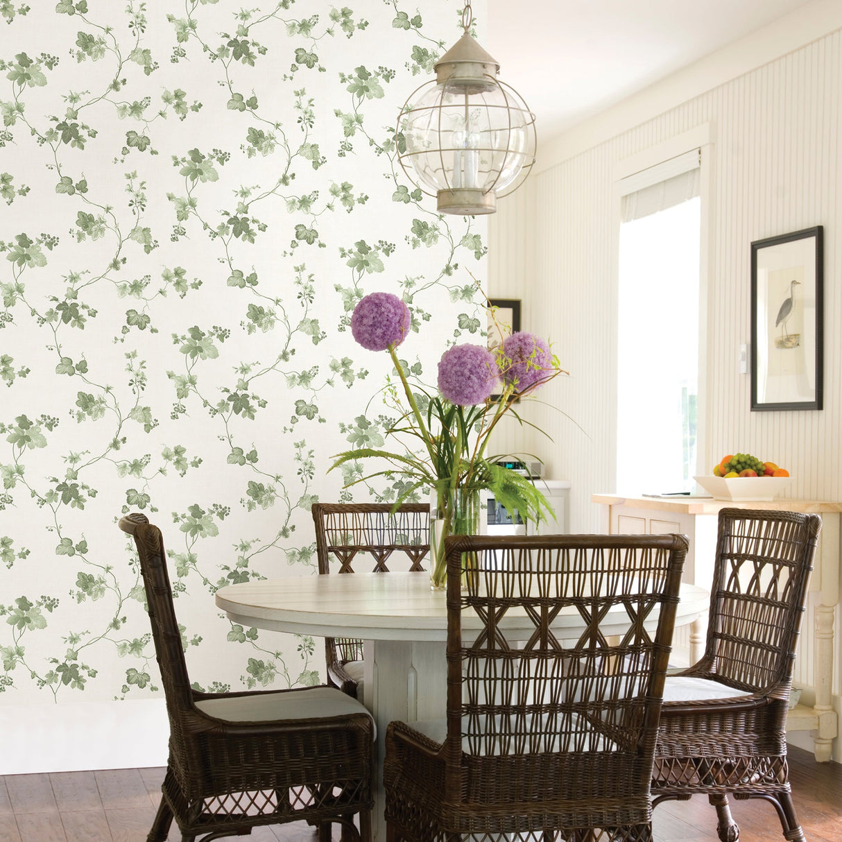 Advantage 2813-24984 Symon Green Leaf Trail Wallpaper