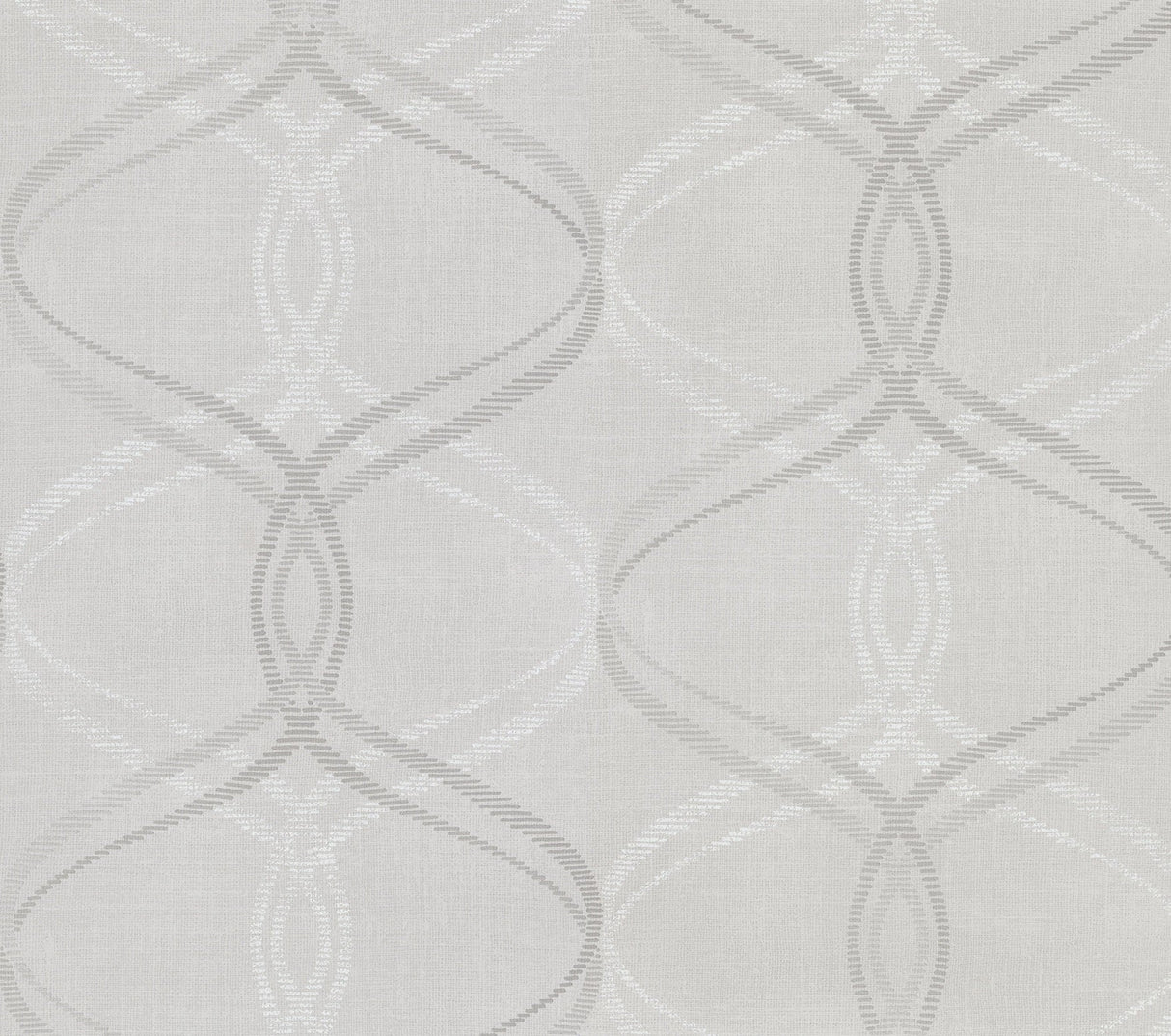 Advantage 2813-801637 Waters Light Grey Ogee Wallpaper