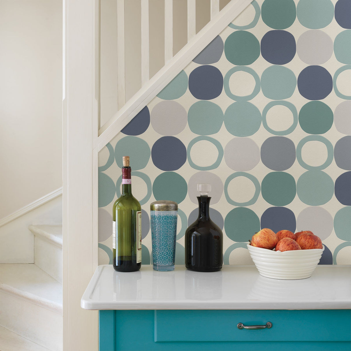 Advantage 2813-805130 Beard Blue Geometric Wallpaper