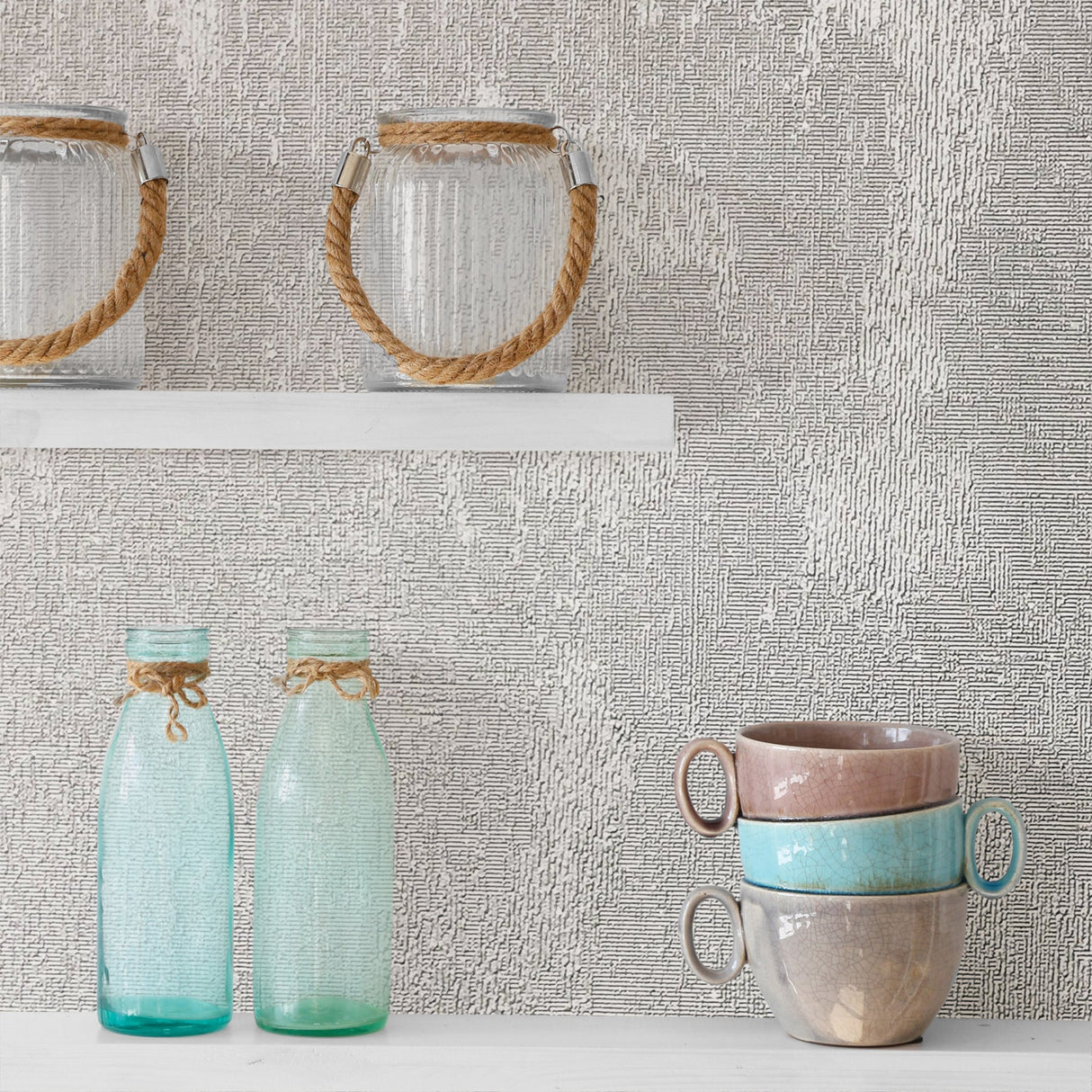 Advantage 2813-M1386 Sanchez Silver Texture Wallpaper