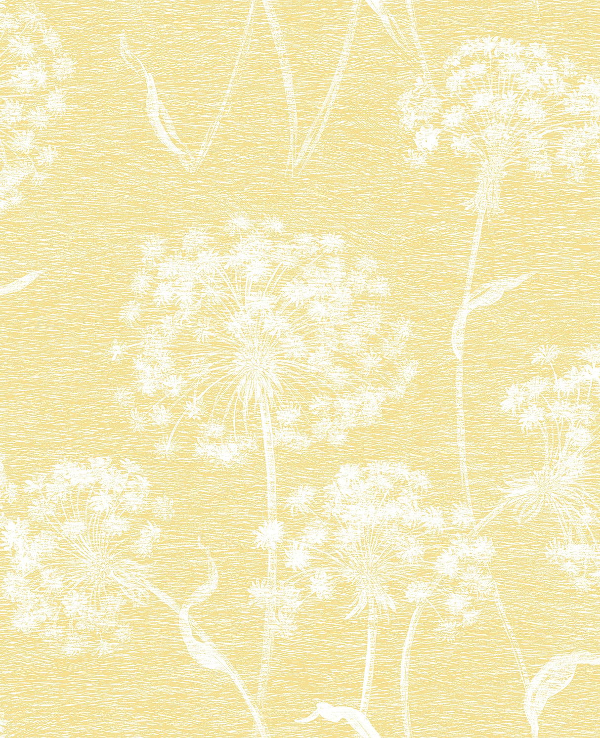 Advantage 2814-24574 Garvey Yellow Dandelion Wallpaper