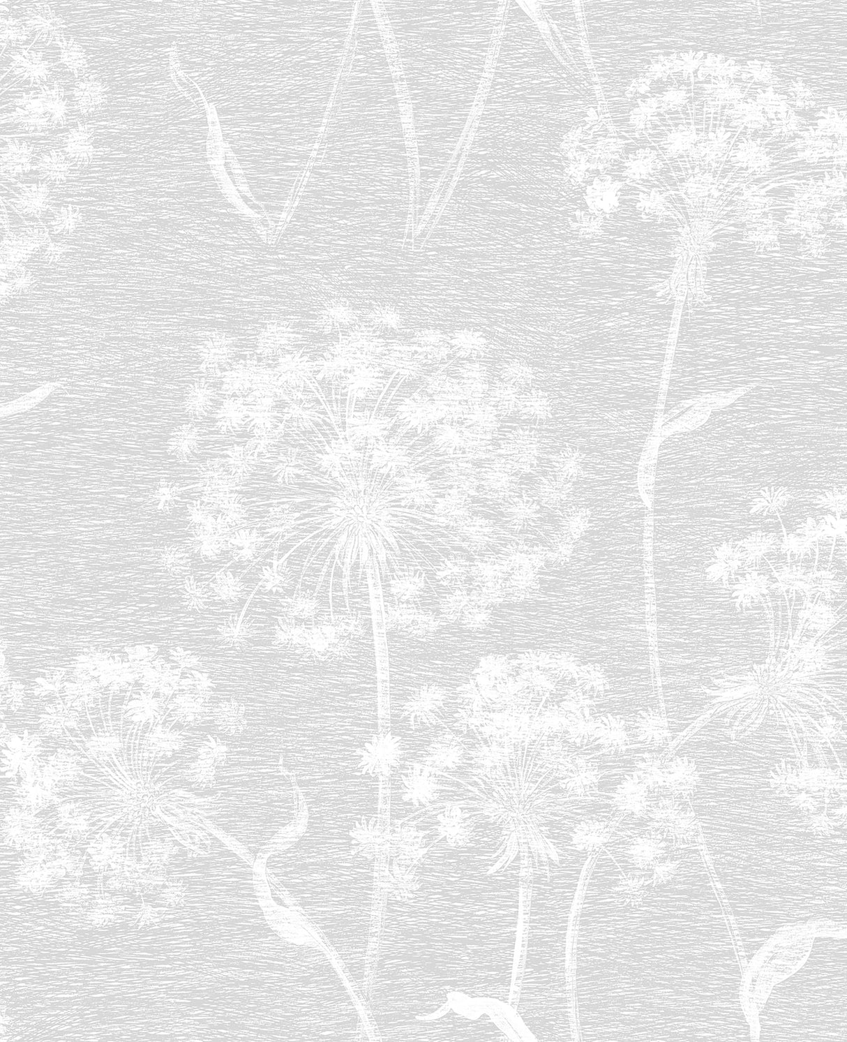 Advantage 2814-24575 Garvey Light Grey Dandelion Wallpaper