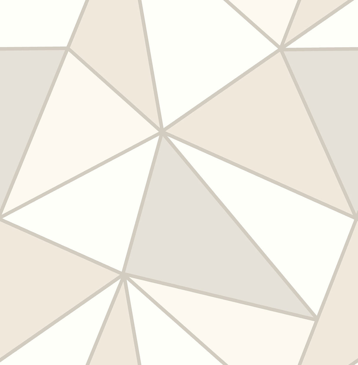 Advantage 2814-24981 Apex Taupe Geometric Wallpaper