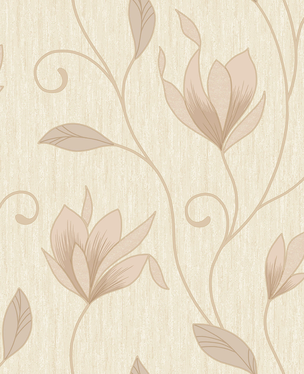 Advantage 2814-M0868 Gallagher Champagne Floral Trail Wallpaper