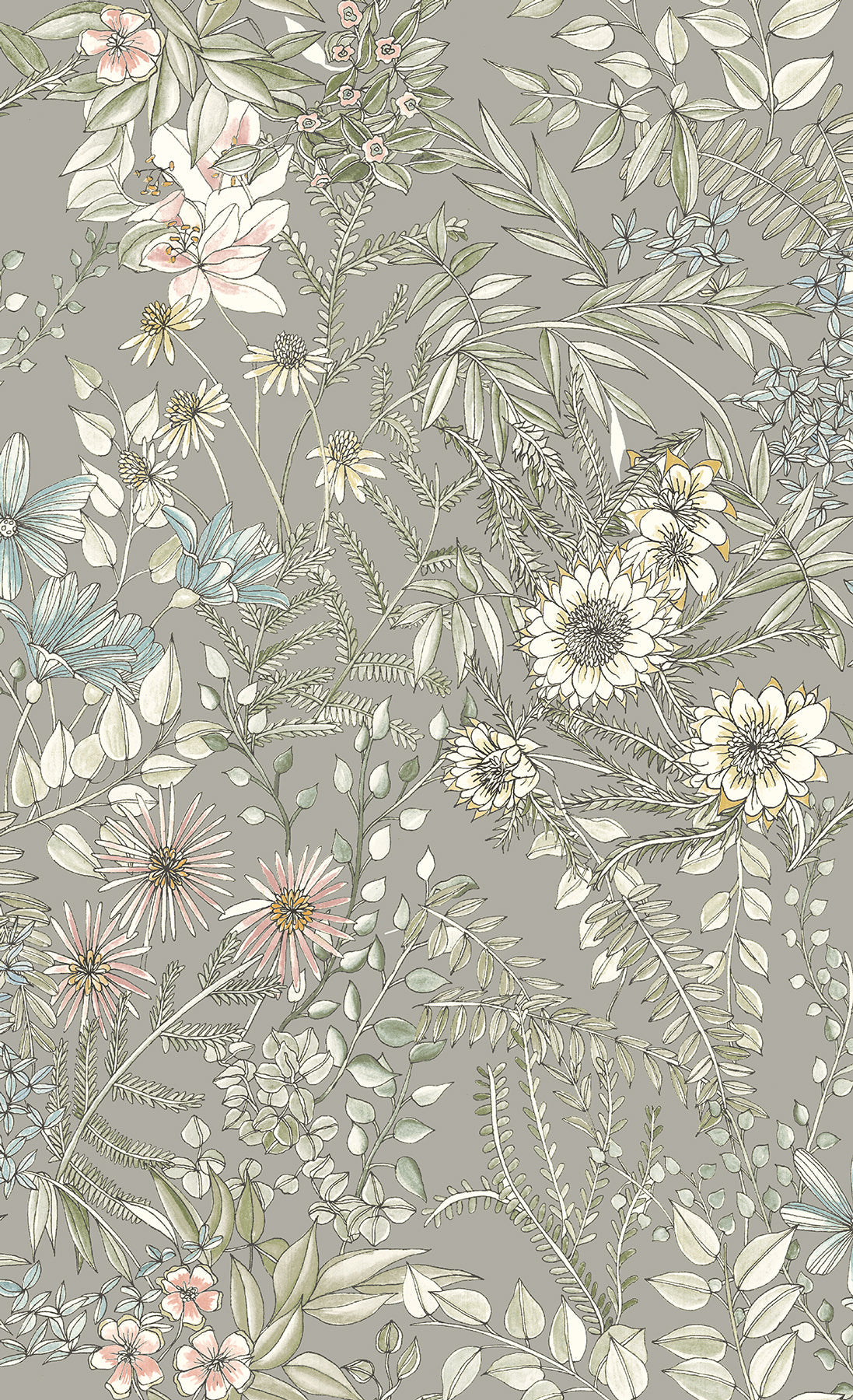 A-Street Prints 2821-12903 Full Bloom Beige Floral Wallpaper