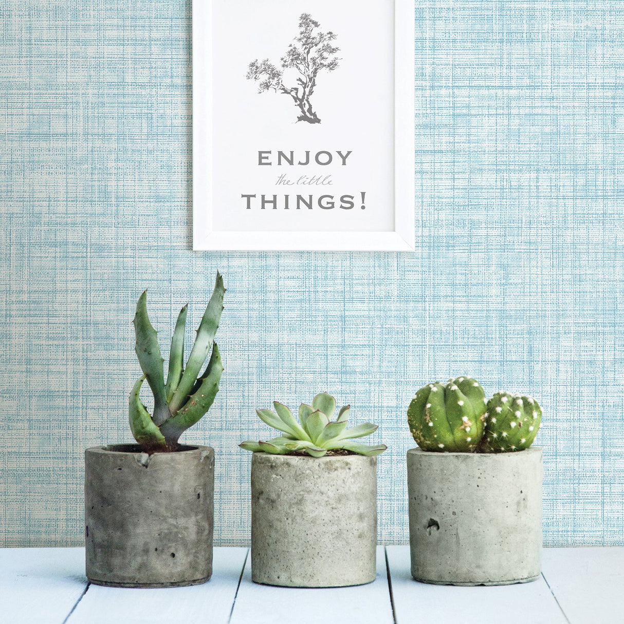 A-Street Prints 2821-24276 Mendocino Blue Linen Wallpaper