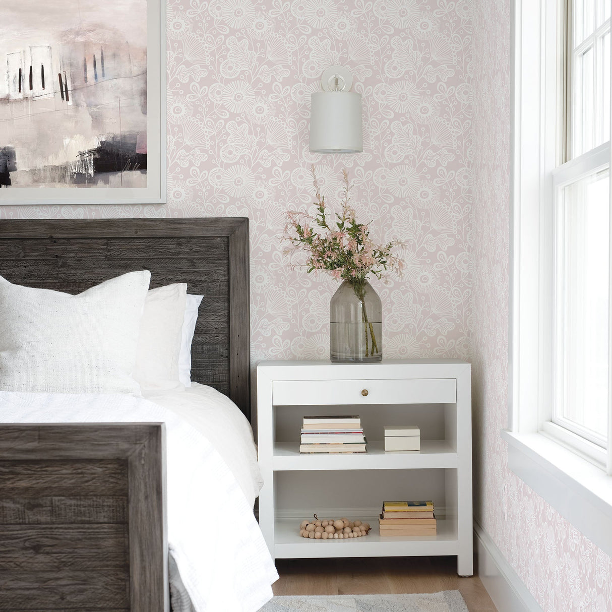 A-Street Prints 2821-25109 Ana Rose Floral Wallpaper