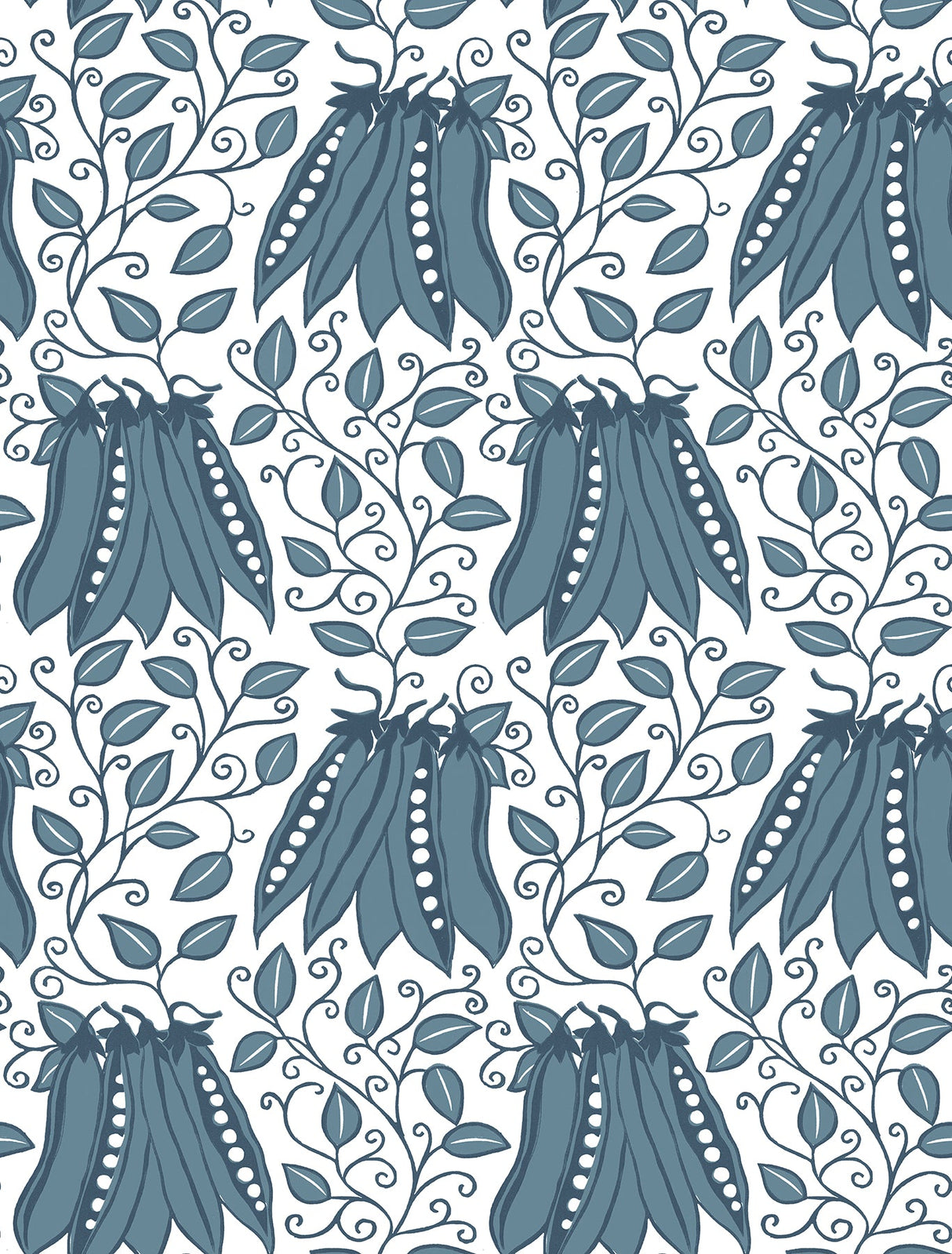 A-Street Prints 2821-25118 Peas in a Pod Teal Garden Wallpaper