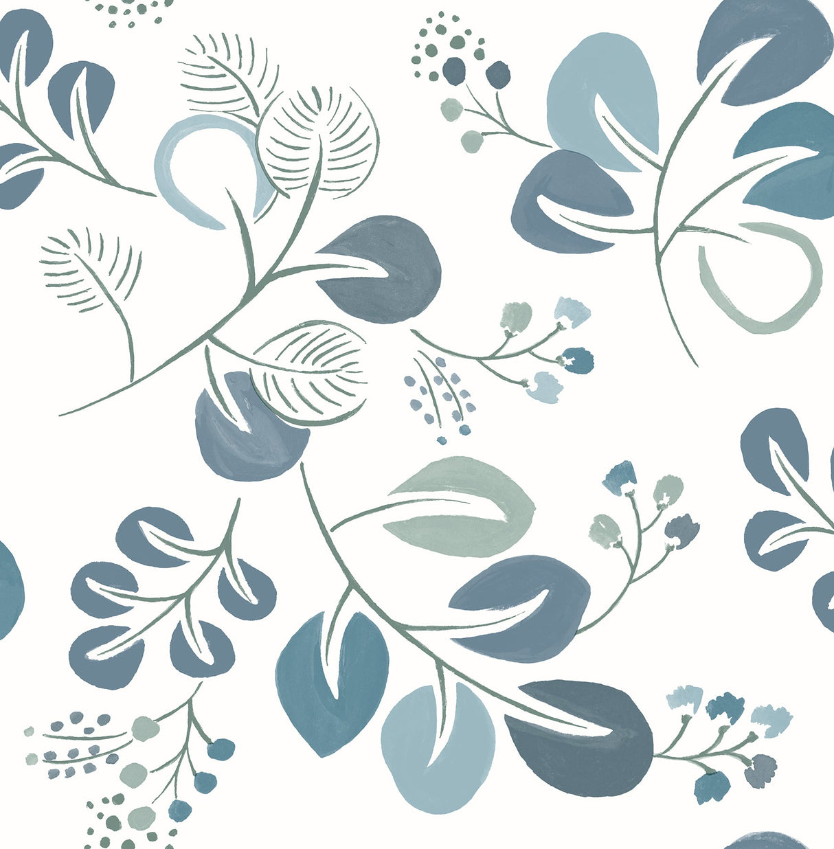 A-Street Prints 2821-25124 Jona Teal Trail Wallpaper
