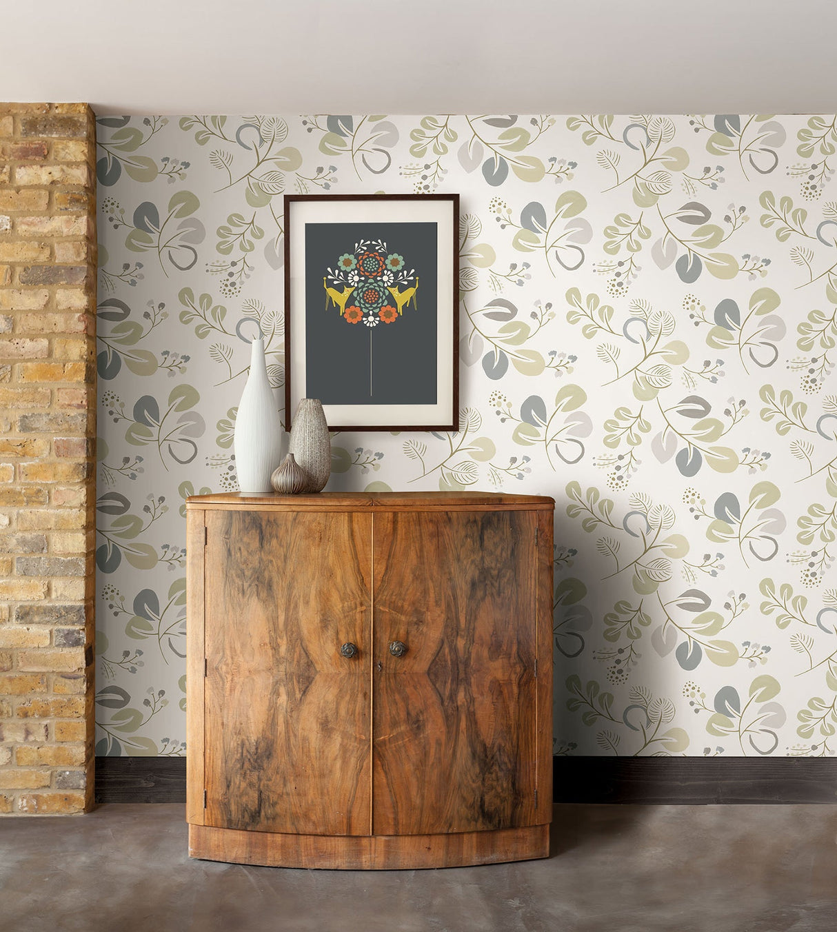 A-Street Prints 2821-25126 Jona Grey Trail Wallpaper