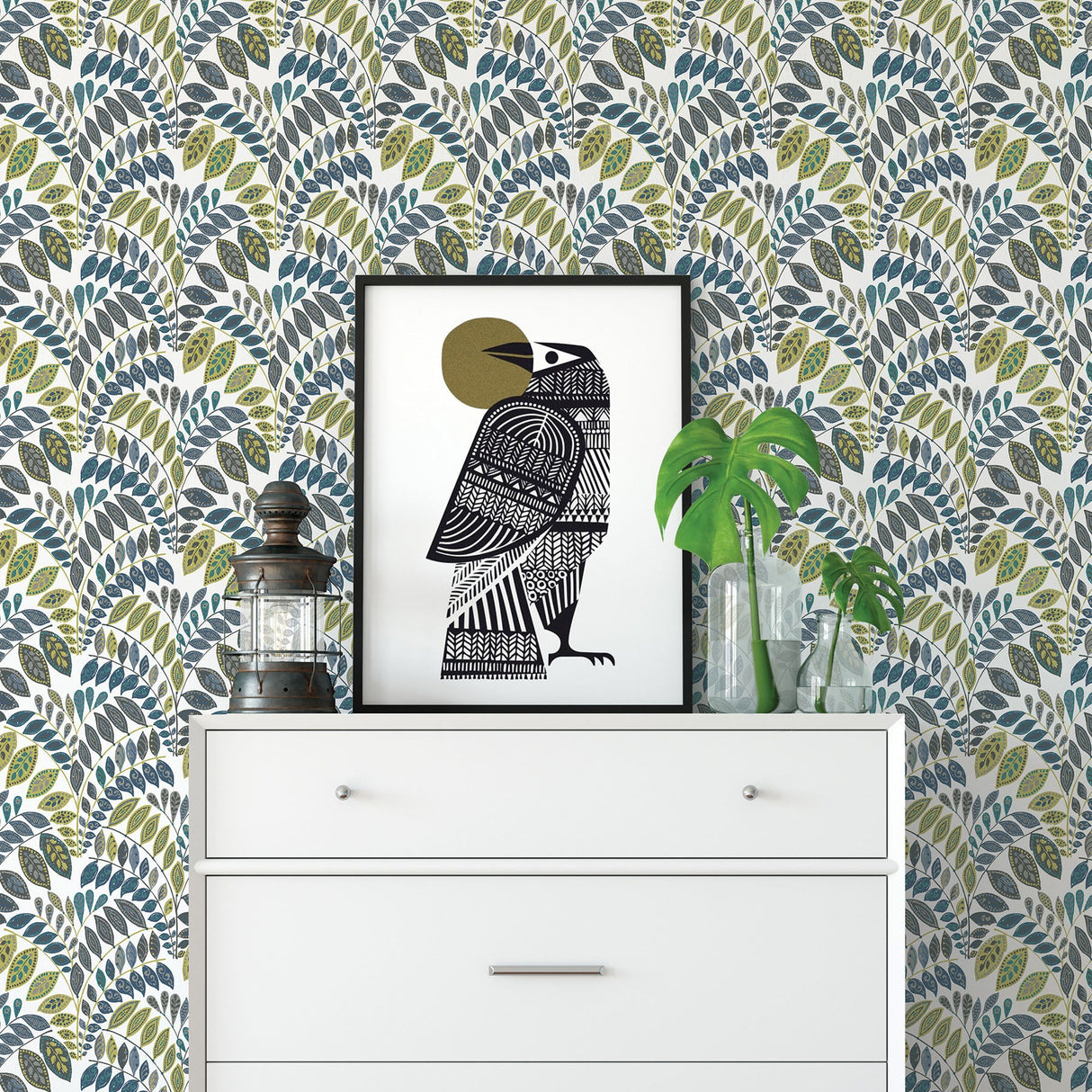 A-Street Prints 2821-25142 Fiddlehead Green Botanical Wallpaper