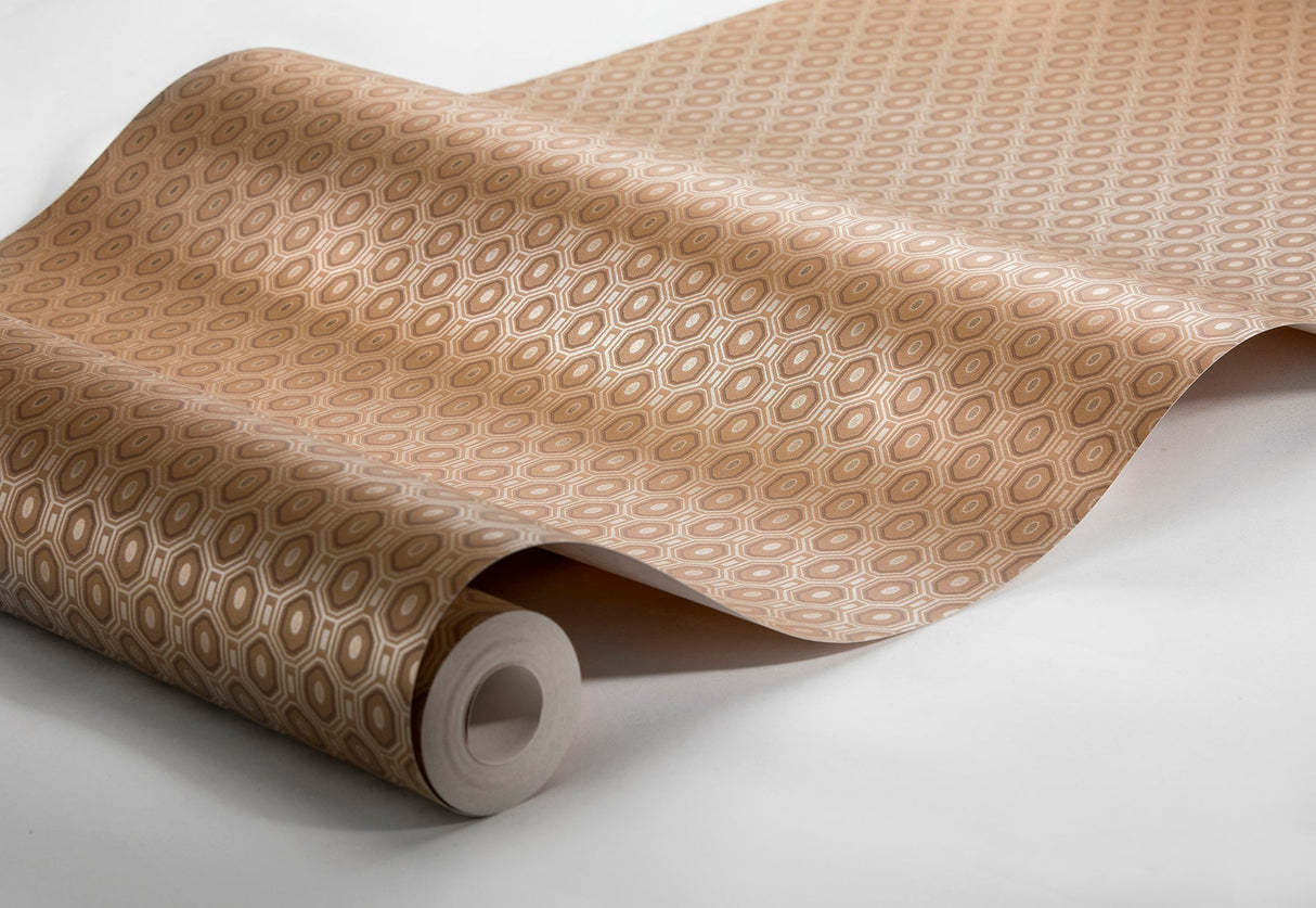 Engblad & Co 2825-6376 Ambassador Orange Geometric Wallpaper