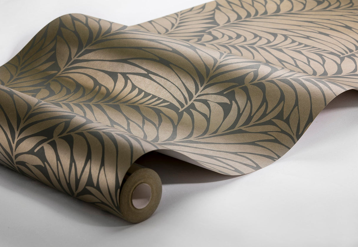 Engblad & Co 2825-6380 Myfair Brown Leaf Wallpaper