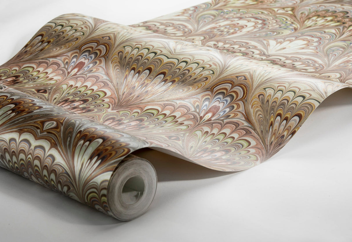 Engblad & Co 2825-6387 Taichung Orange Ogee Wallpaper