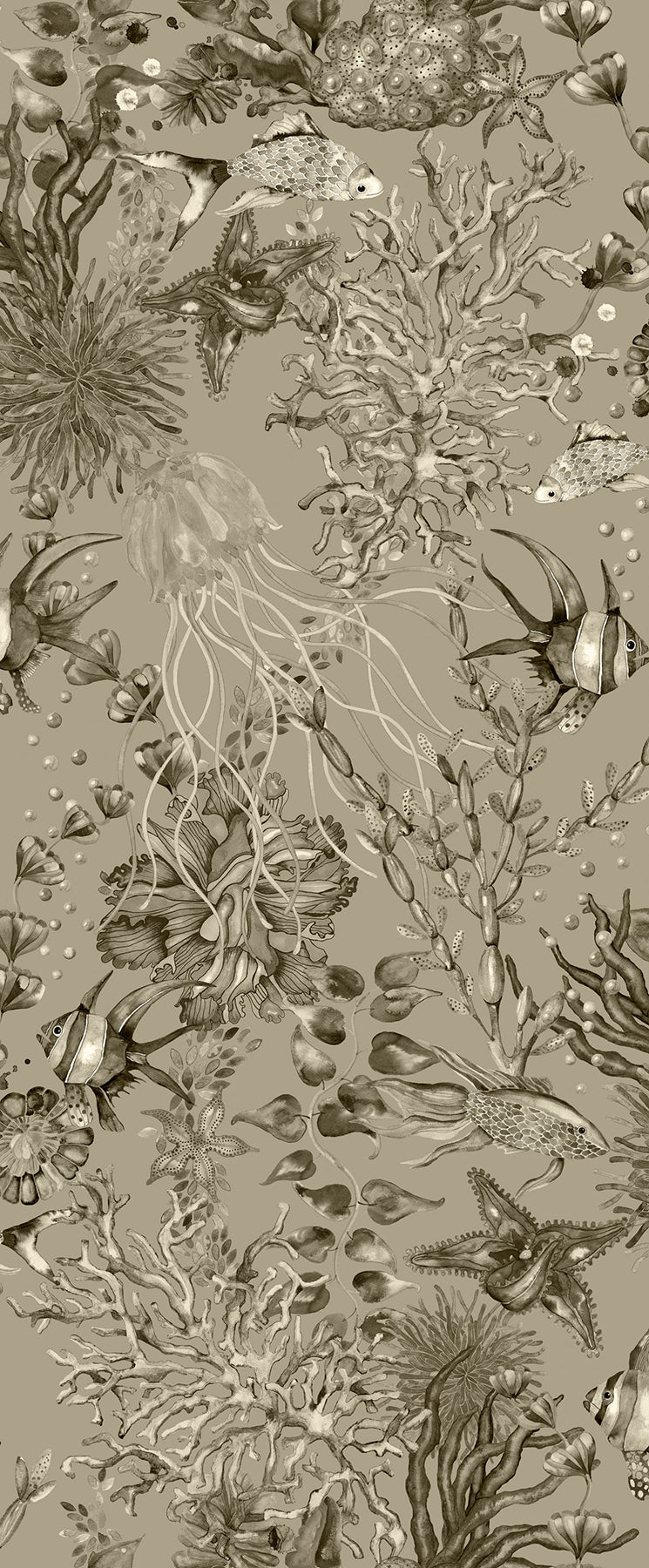 Engblad & Co 2825-6390 Bergen Grey Marine Life Wallpaper