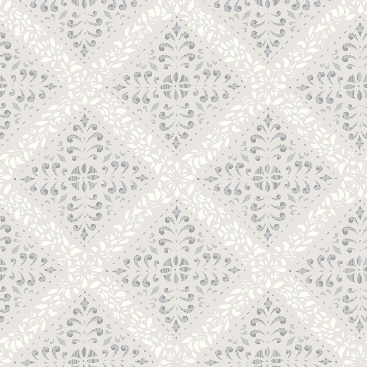 Wall Vision 2827-4515 Nyborg Taupe Ornamental Geometric Wallpaper
