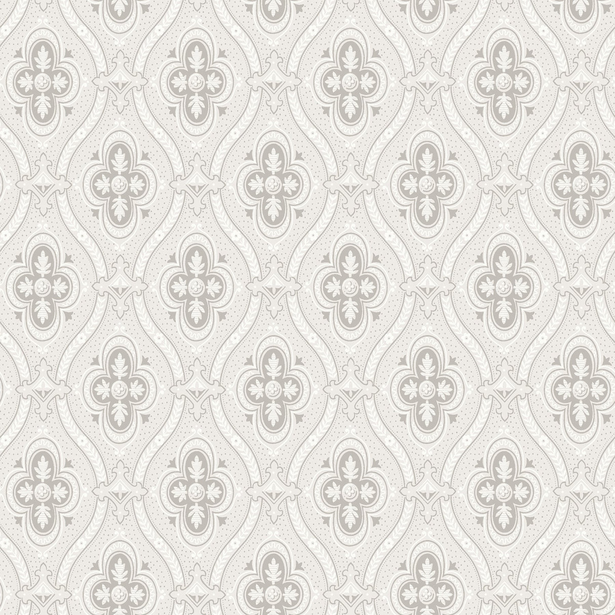 Wall Vision 2827-4526 Pigkammaren Light Grey Ogee Wallpaper