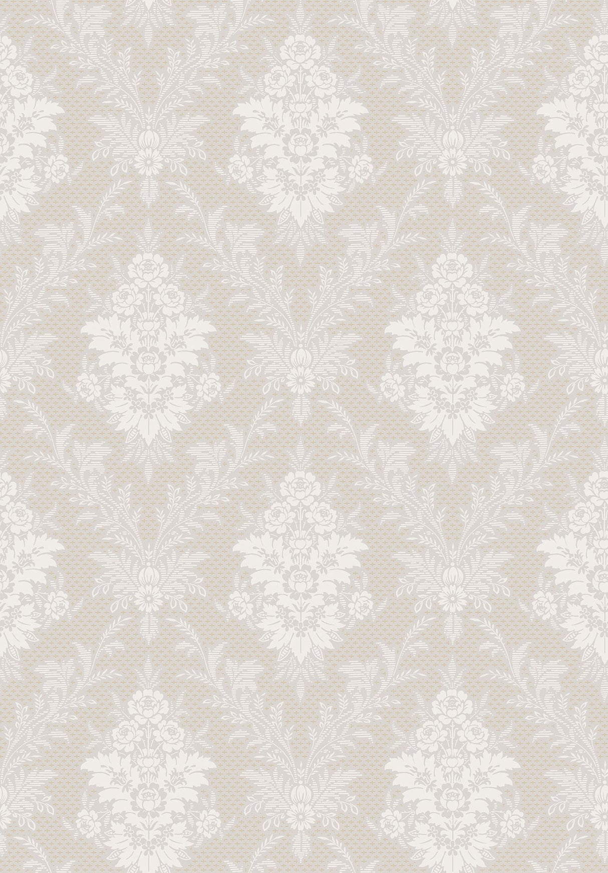 Wall Vision 2827-4533 Sofia Light Grey Damask Wallpaper