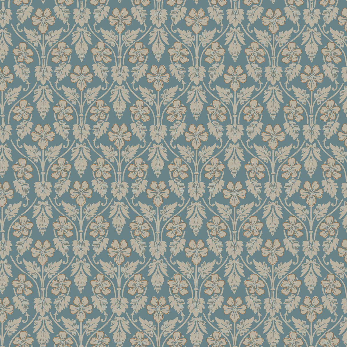 Wall Vision 2827-4535 Nora Slate Ogee Wallpaper