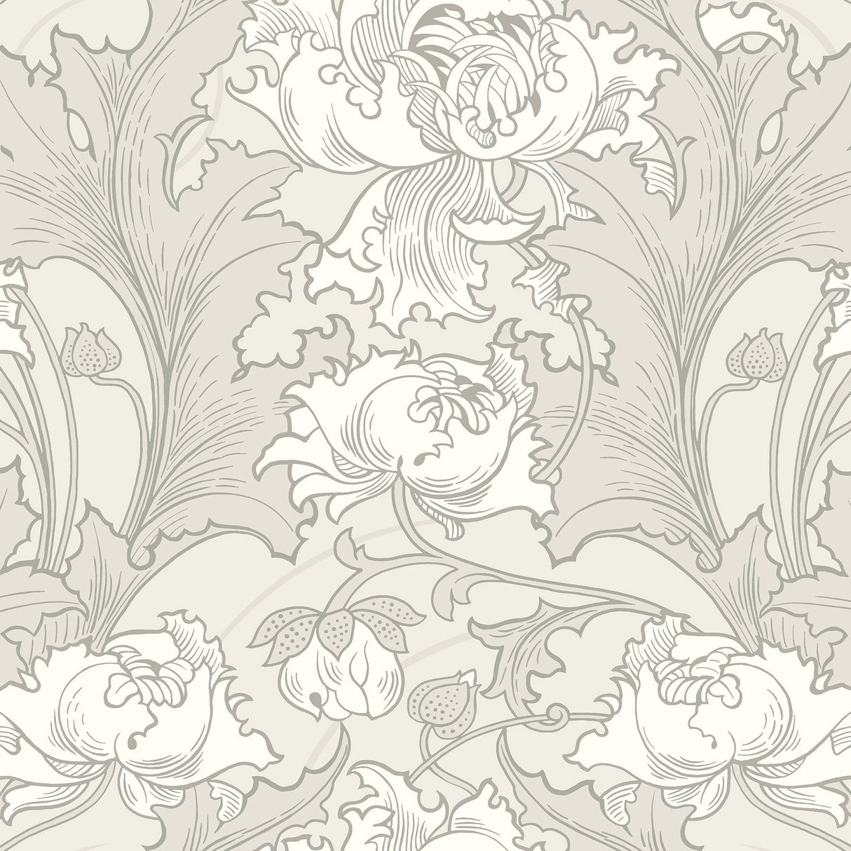 Wall Vision 2827-4540 Siri Grey Floral Wallpaper