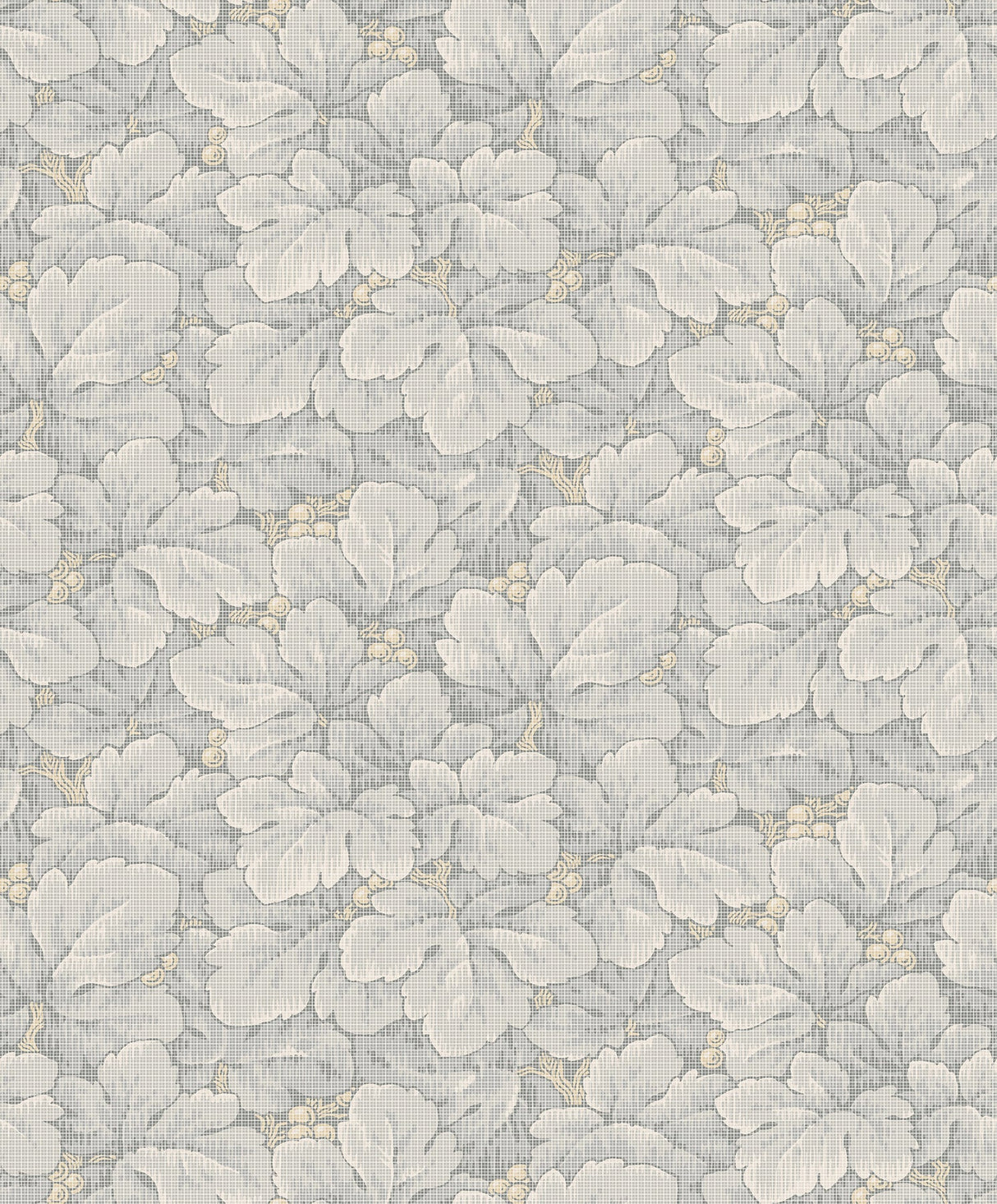 Wall Vision 2827-4546 Waldemar Grey Foliage Wallpaper
