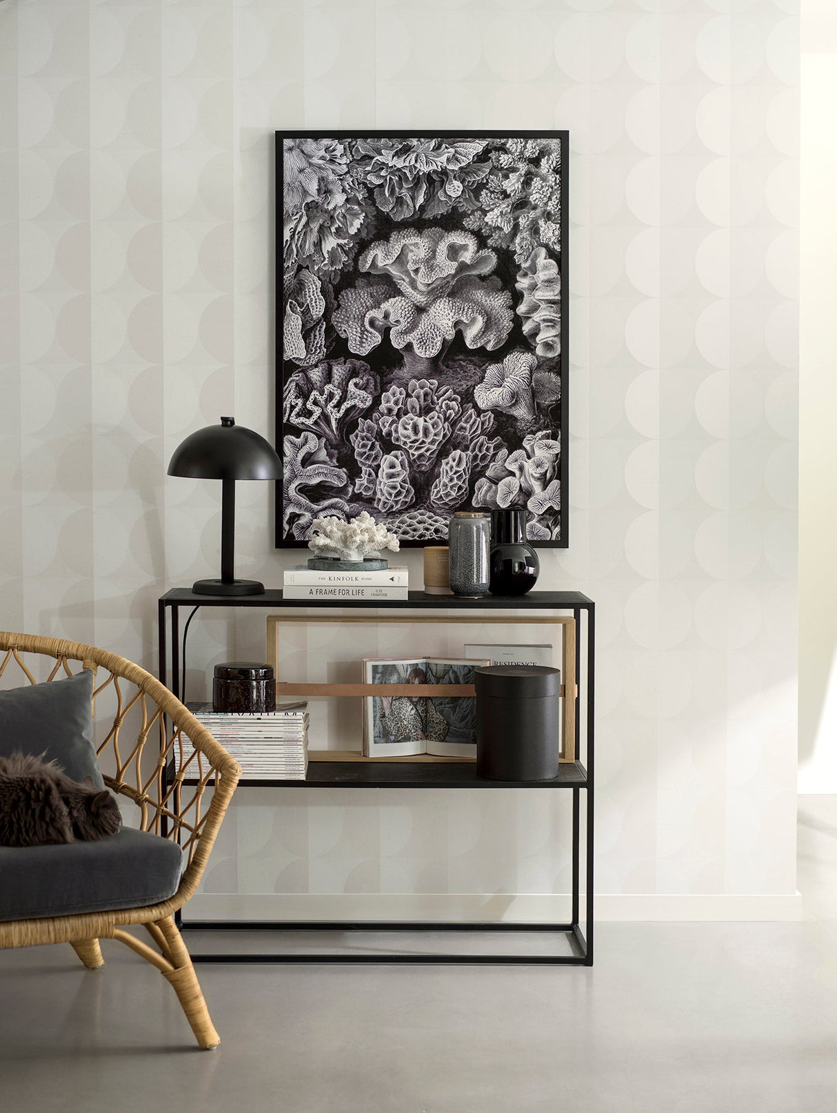 Wall Vision 2827-7150 Sahara Moon Ivory Geometric Wallpaper