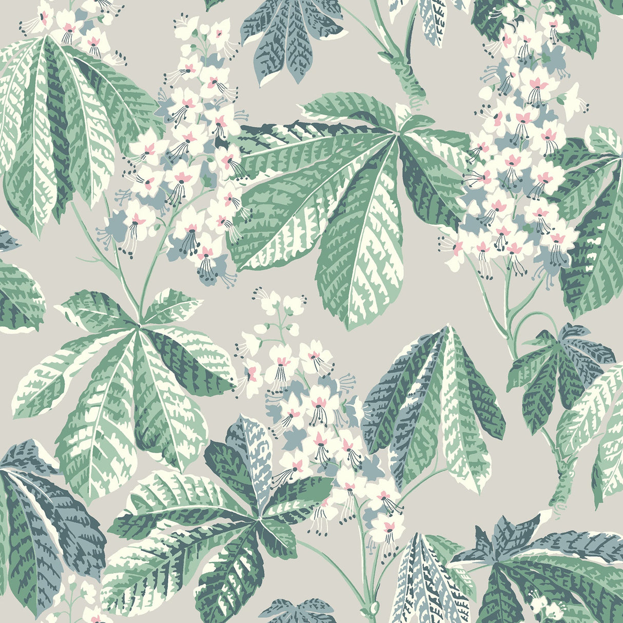 Wall Vision 2827-7202 Chestnut Blossom Grey Floral Wallpaper
