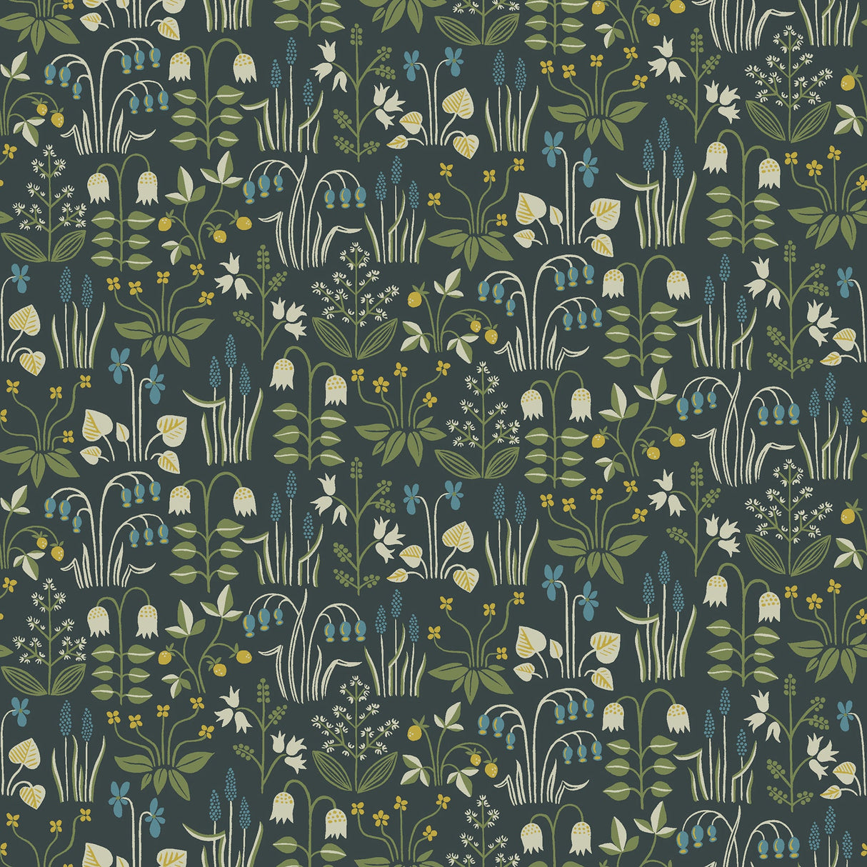 Wall Vision 2827-7214 Strawberry Field Multicolor Garden Wallpaper