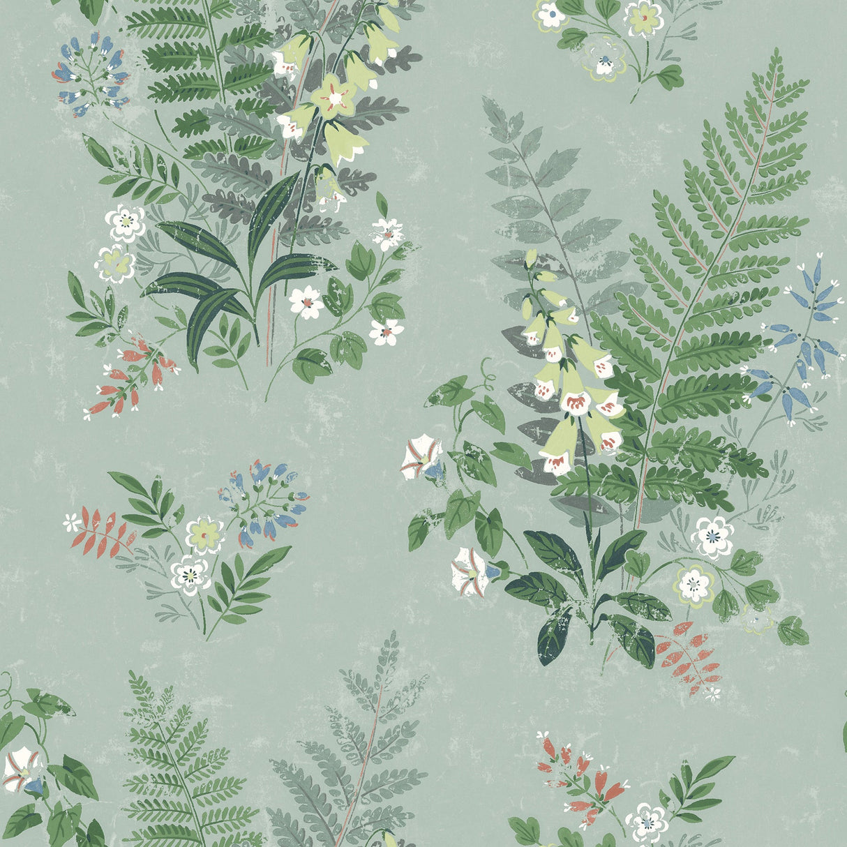 Wall Vision 2827-7221 Foxglove Sage Botanical Wallpaper
