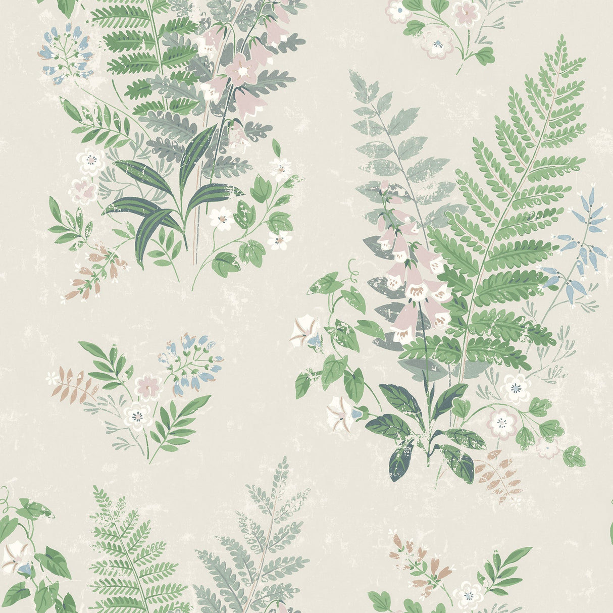 Wall Vision 2827-7222 Foxglove Multicolor Botanical Wallpaper