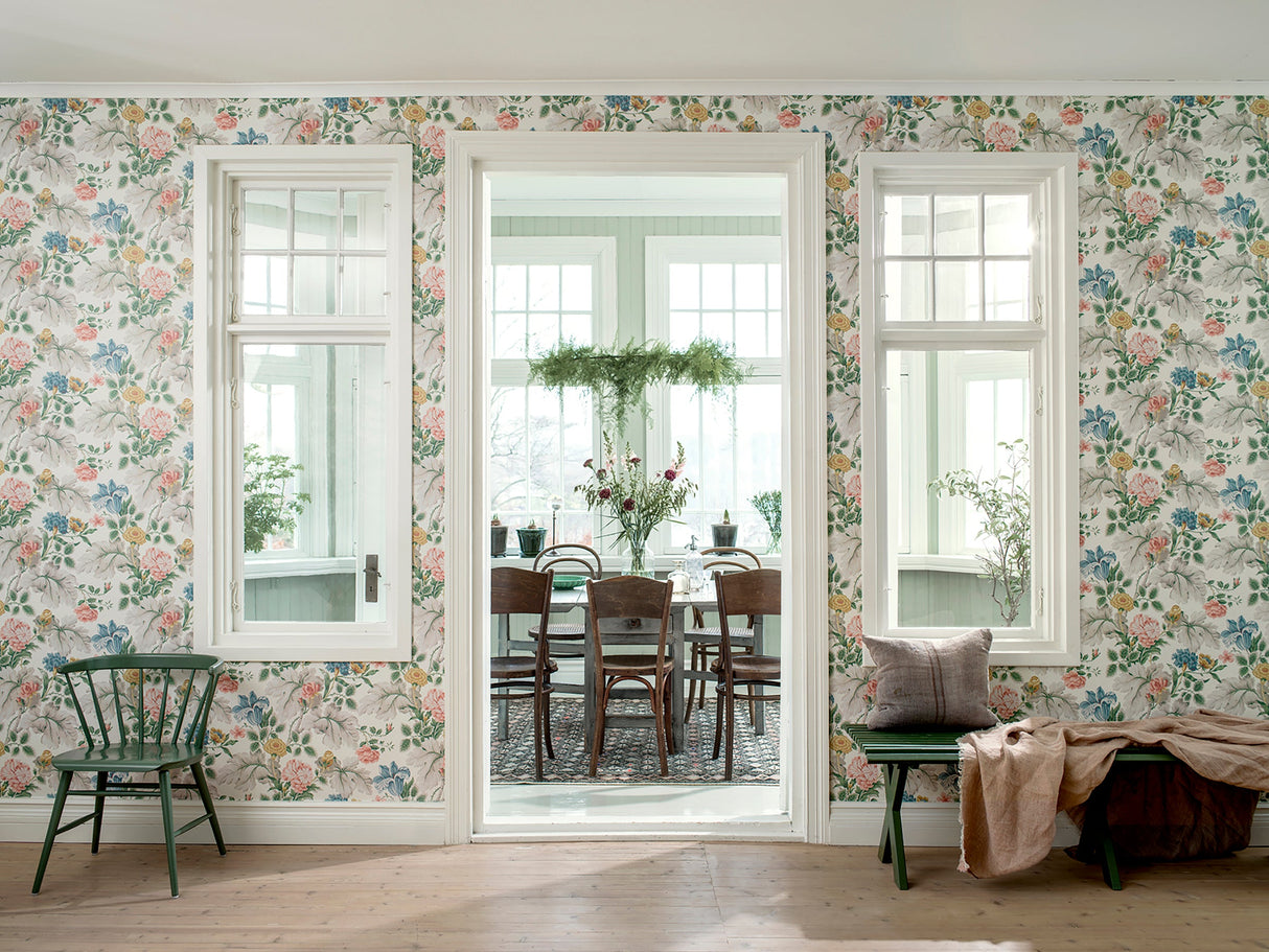 Wall Vision 2827-7235 Carnation Garden Multicolor Floral Wallpaper